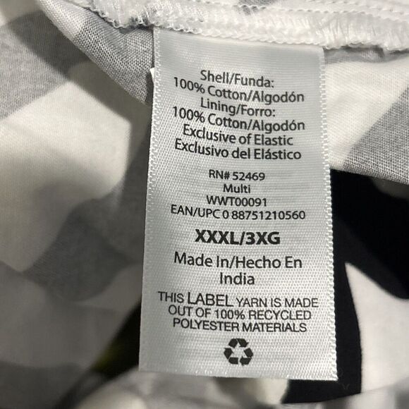 Free Assembly Women's Spaghetti Strap White Black Floral Peplum Tank Top XXXL - Picture 12 of 13